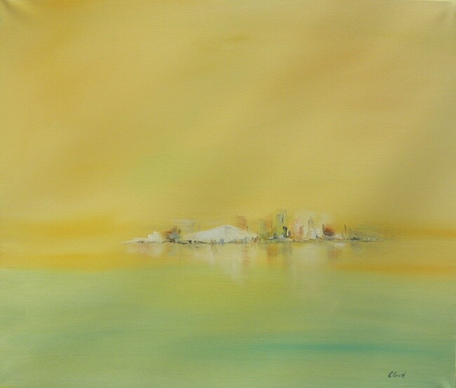 Peinture intitulée "Marine d'eau douce" par Elisa Cook Benbassat Bassat, Œuvre d'art originale, Autre