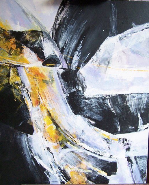 Peinture intitulée "... plus fort que l…" par Anne-Frédérique Ferret, Œuvre d'art originale, Huile