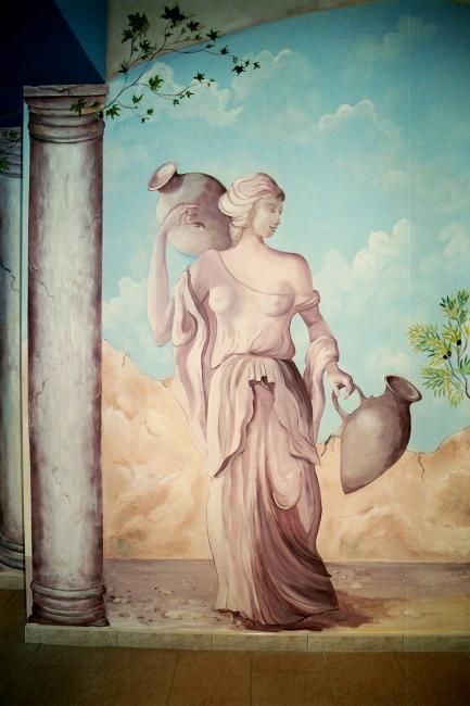 Peinture intitulée "Porteuse d'eau gall…" par Nanou, Œuvre d'art originale