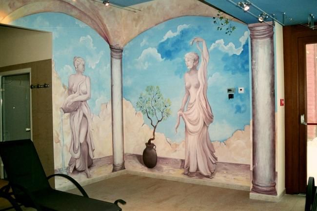 Peinture intitulée "vue sud de la fresq…" par Nanou, Œuvre d'art originale