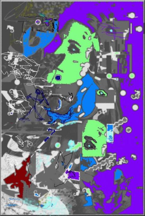 Digital Arts titled "Meegan - 8" by Nick Mancuso, Original Artwork, Digital Painting