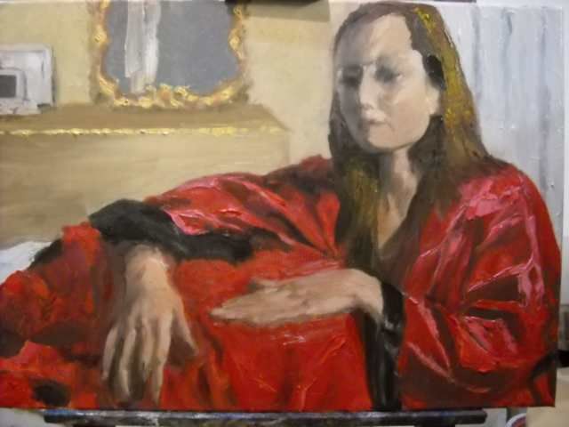 "oltre lo specchio" başlıklı Tablo Giò Pighetti tarafından, Orijinal sanat