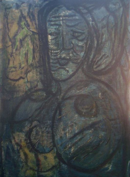 Painting titled "Untitled - 02" by Nick Mancuso, Original Artwork, Oil
