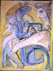 Painting titled "Untitled - 06" by Nick Mancuso, Original Artwork, Oil