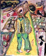 Painting titled "Untitled - 30" by Nick Mancuso, Original Artwork, Oil