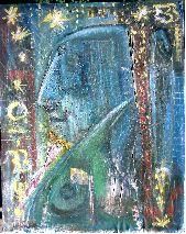 Painting titled "Untitled - 47" by Nick Mancuso, Original Artwork, Oil