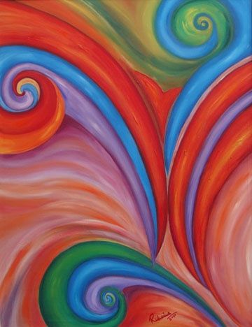 Painting titled "Allah_-_Abstract_-1…" by Ruhaina Qureshi, Original Artwork
