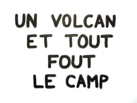 Painting titled "VOLCAN" by Toytoy, Original Artwork