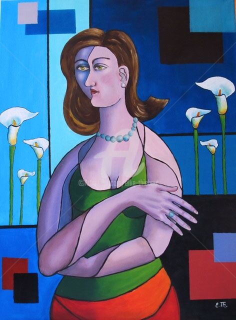 Feeling Blue 绘画, 31.5x23.6 in