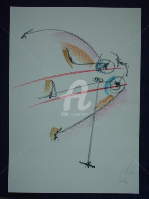 绘画 标题为“de la série Paralip…” 由Serge Chamchinov, 原创艺术品, 彩画