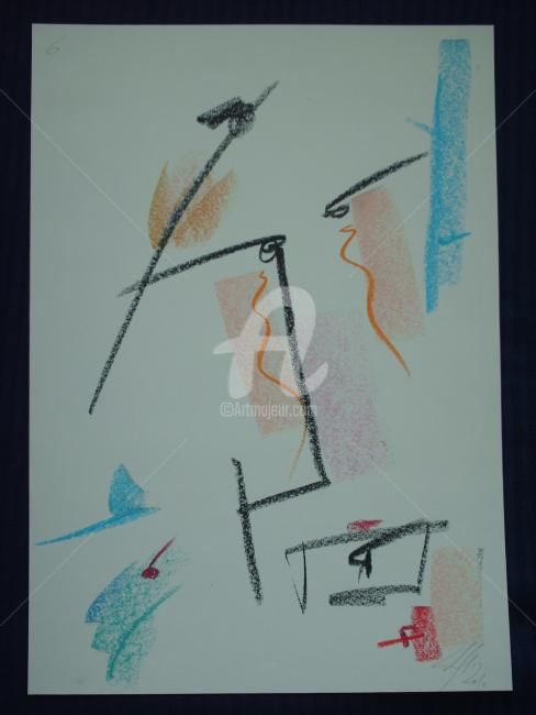 绘画 标题为“de la série Paralip…” 由Serge Chamchinov, 原创艺术品, 彩画
