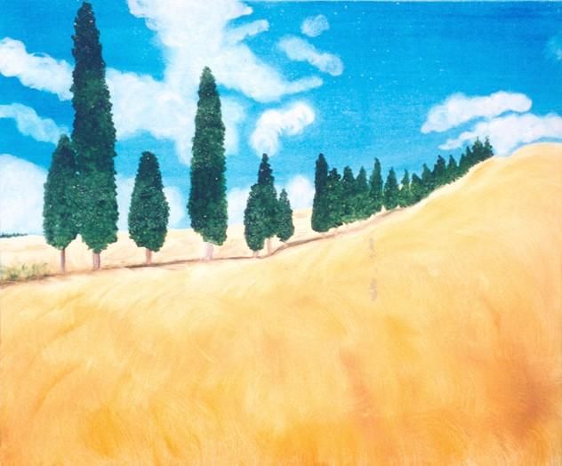 Peinture intitulée "A LA QUEUE LEU LEU" par Dany Champeme, Œuvre d'art originale, Huile