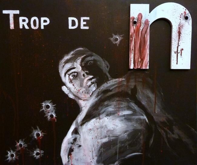Trop de N 绘画, 21.3x25.6 in
