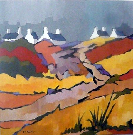 Painting titled "Ker Leven" by Pierre Caron, Original Artwork, Oil