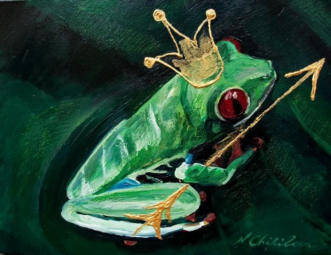 Peinture intitulée "The prince" par Nathalia Chipilova, Œuvre d'art originale, Huile