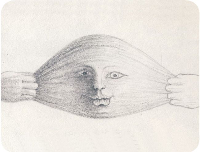 Dessin intitulée "Etude sur Anamorpho…" par Sak, Œuvre d'art originale