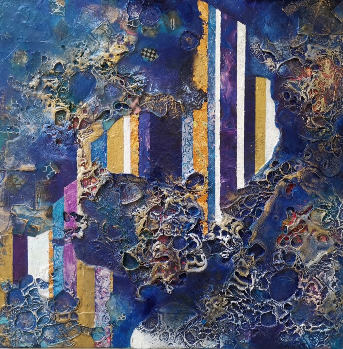 City Mirage 绘画, 15.8x15.8 in