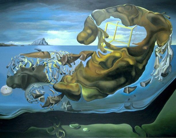 Peinture intitulée "Copie d'un Dali - F…" par Jany Roberts, Œuvre d'art originale