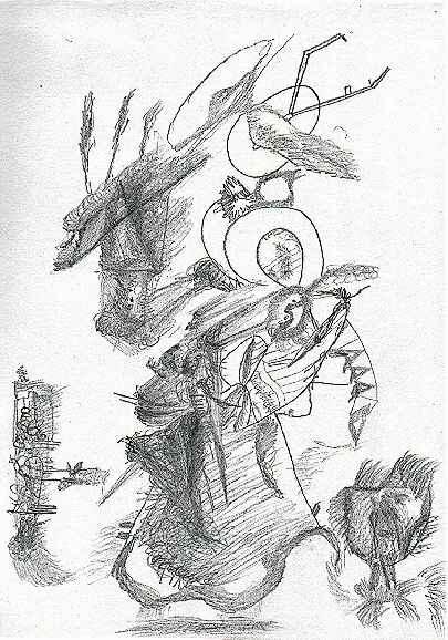 Drawing titled "Untitled 16 2 02" by Paul Louis Van Den Bergh, Original Artwork