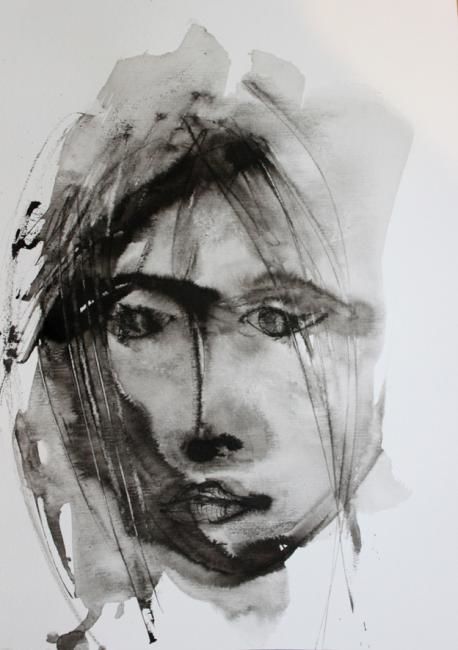 Schilderij getiteld "Iva" door Plamen Enev, Origineel Kunstwerk