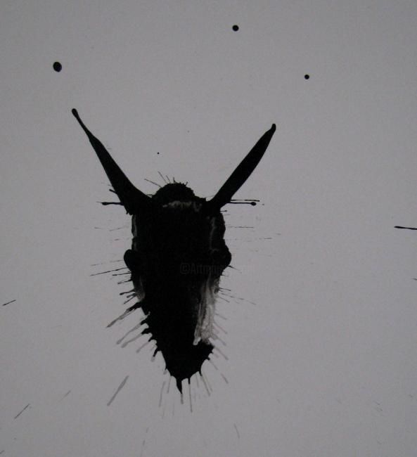 Schilderij getiteld "Donkey" door Plamen Enev, Origineel Kunstwerk
