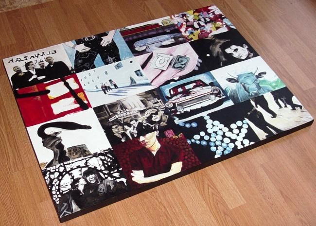 Painting titled "Achtung Baby" by Paul Sabine, Original Artwork, Oil