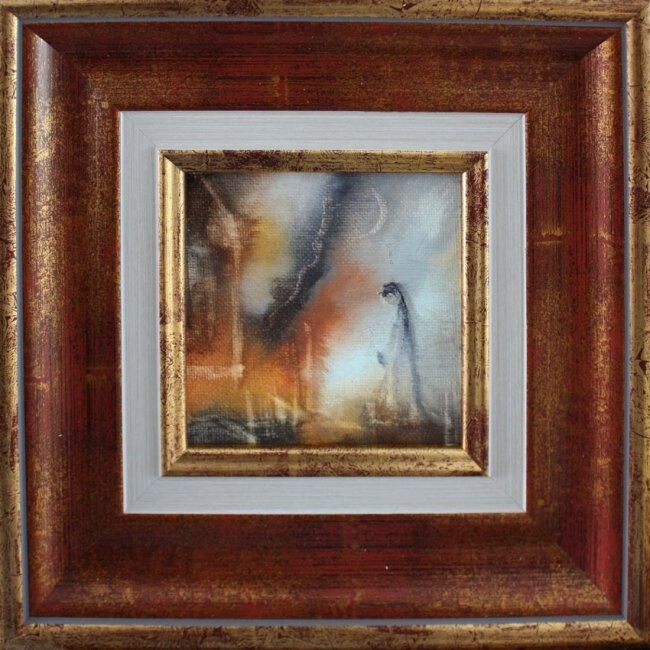 Malerei mit dem Titel "Azéline" von Muriel Cayet, Original-Kunstwerk