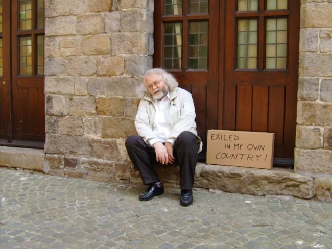 Sculpture titled "Exiled in my own co…" by Jan Theuninck, Original Artwork