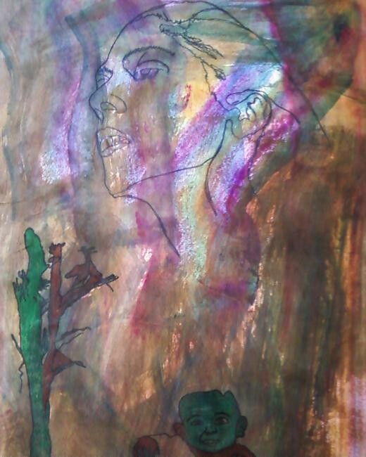 Painting titled "Dreem" by Malik Shoaib, Original Artwork, Oil