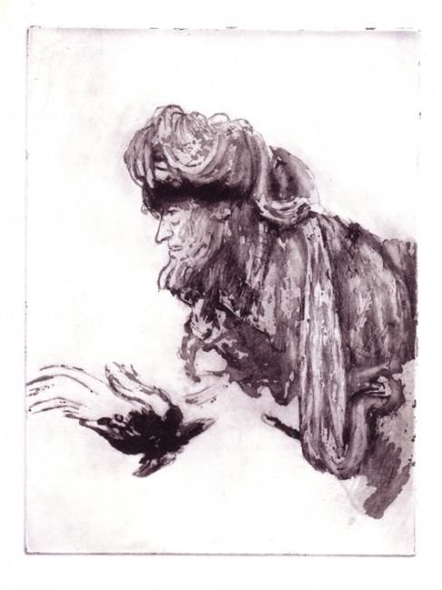 Printmaking titled "Gravure d une copie…" by Daniel Lutaud, Original Artwork