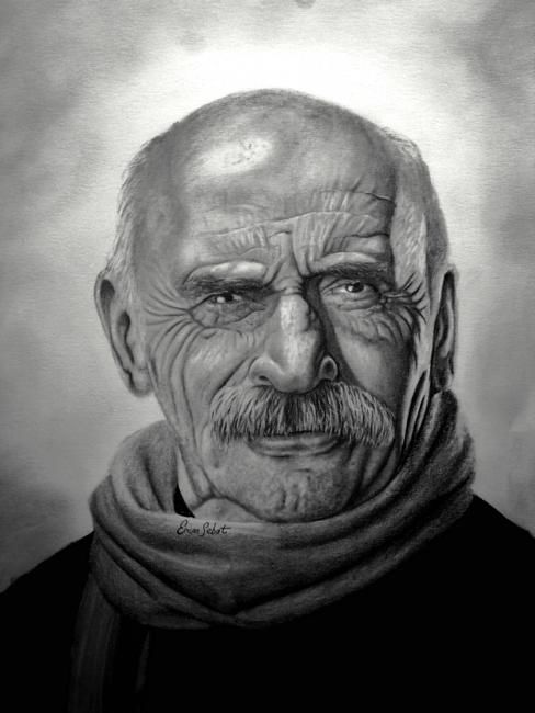 Drawing titled "tuncel kurtiz" by Ercan Sebat, Original Artwork