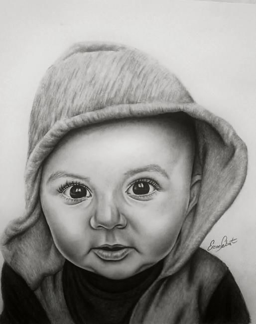 Drawing titled "karakalem" by Ercan Sebat, Original Artwork