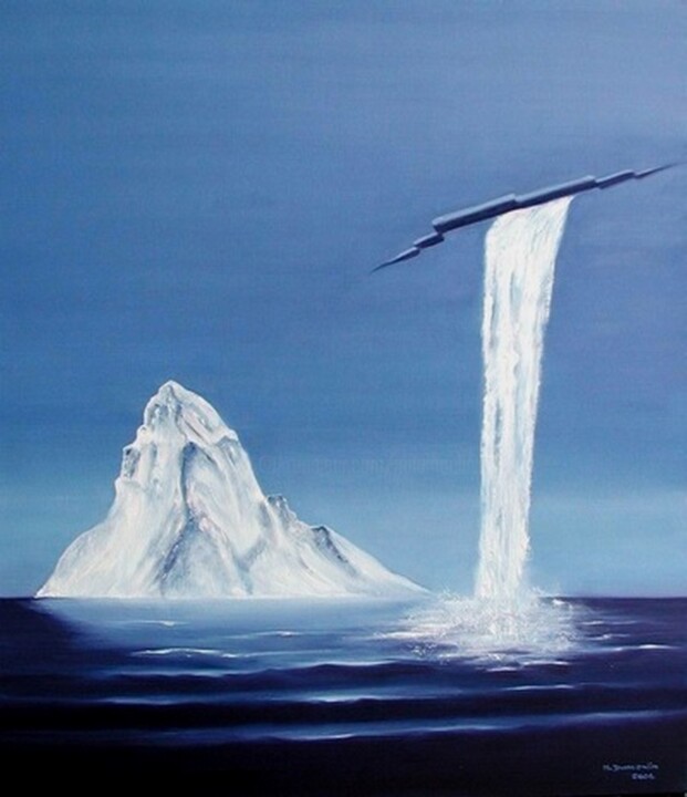 " La faille " 绘画, 27.6x23.6 in
