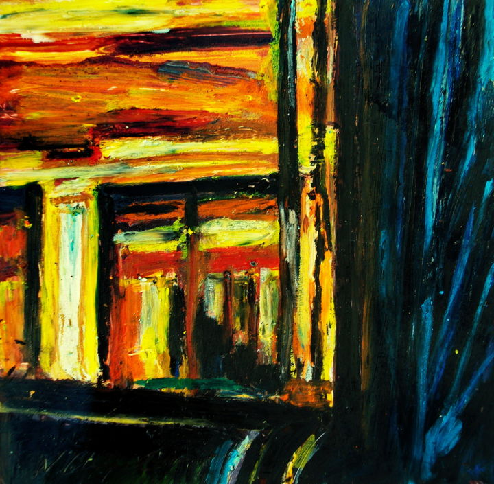 Peinture intitulée "Window" par Nathalia Chipilova, Œuvre d'art originale, Acrylique