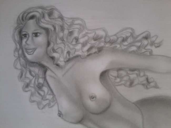 Drawing titled "IJsselmeermaid (det…" by Mischa, Original Artwork, Other