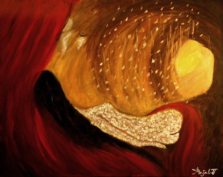 Red Covet by Anjalts 绘画, 16x11 in