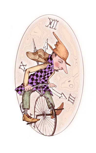 Drawing titled ""часовщик"" by Olga Zuravlova, Original Artwork