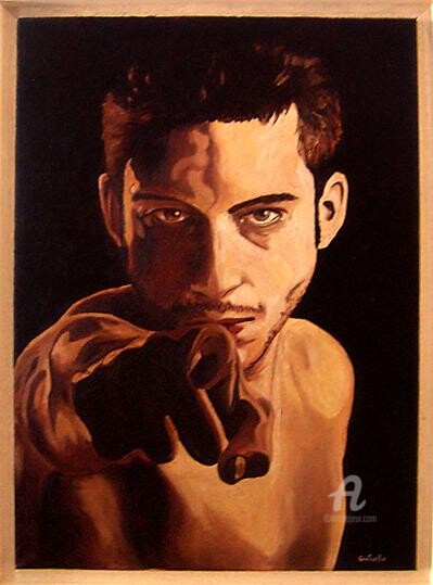Painting titled "giuda" by Antonio Cantiello, Original Artwork