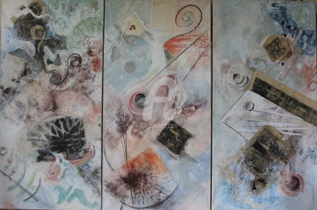 Peinture intitulée "corde sensible" par Véronique Soitel, Œuvre d'art originale