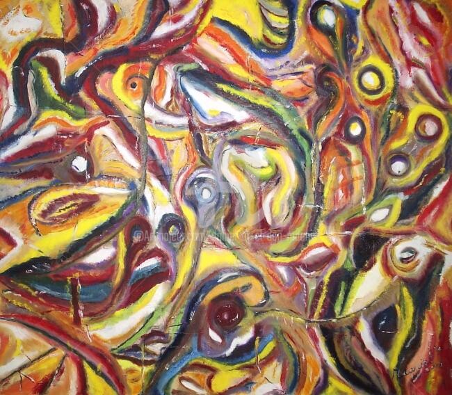 Les Yeux 绘画, 27.6x31.5 in