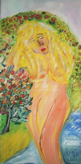 La Blonde 绘画, 23.6x11.8 in