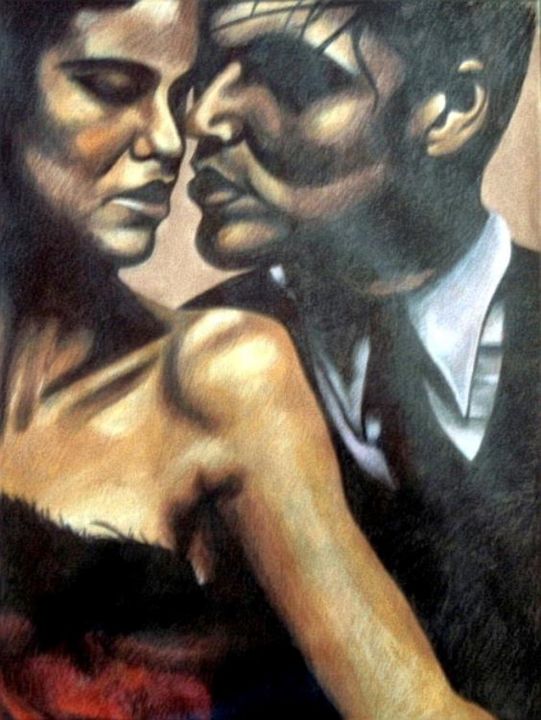 Painting titled "Tango" by Samantha Hayes, Original Artwork