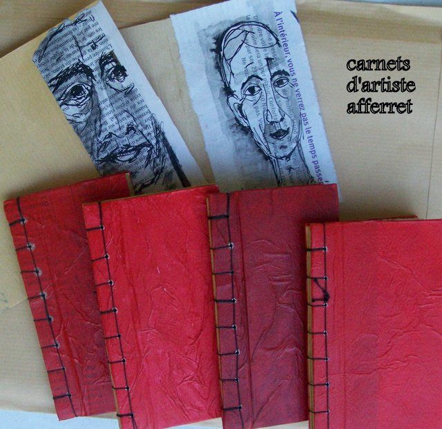 Sculpture intitulée "carnets d'artiste" par Anne-Frédérique Ferret, Œuvre d'art originale