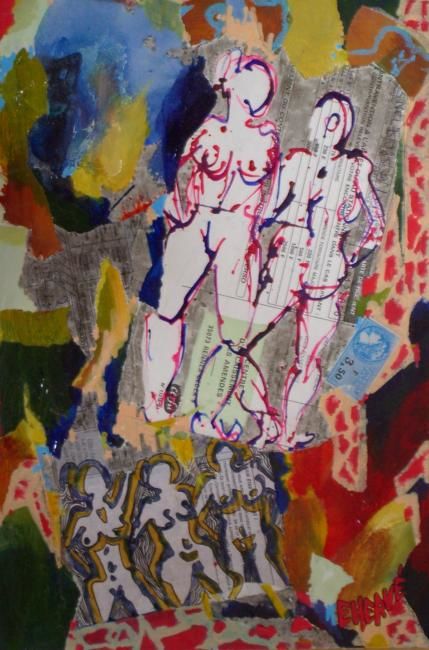 PV en folie 拼贴, 15.8x11.8 in