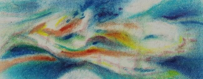 Drawing titled "Transfiguration I" by Jean-Philippe Degraeve, Original Artwork, Pastel