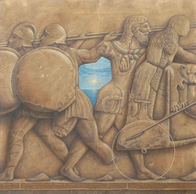 Painting titled "Memory for Helens 1" by Bozidar Damjanovski, Original Artwork