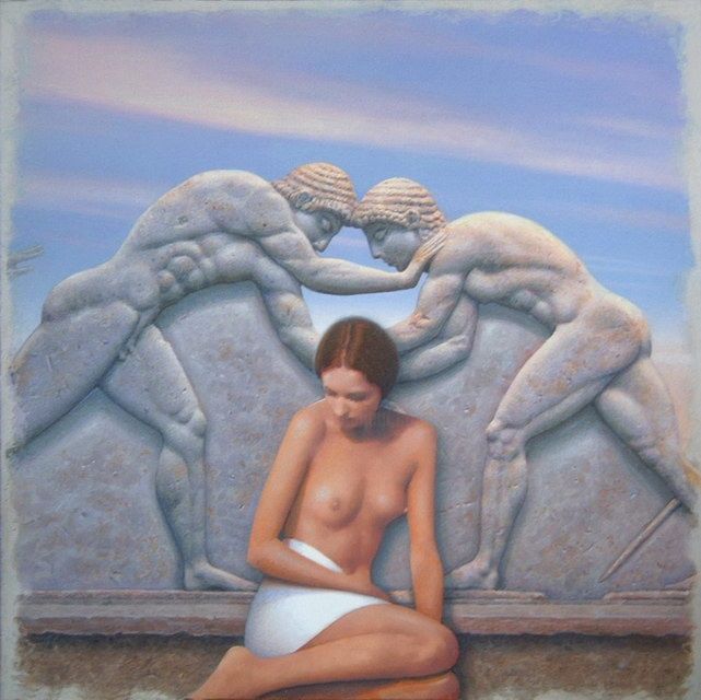 Painting titled "Memory for Helens-O…" by Bozidar Damjanovski, Original Artwork