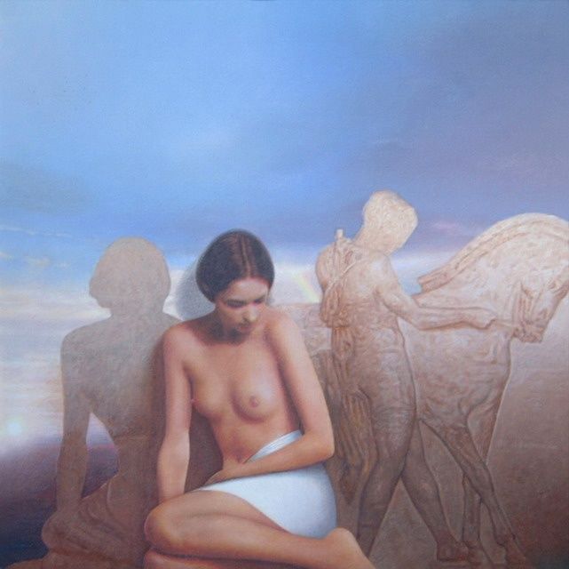 Painting titled "Memory for Helens 3" by Bozidar Damjanovski, Original Artwork