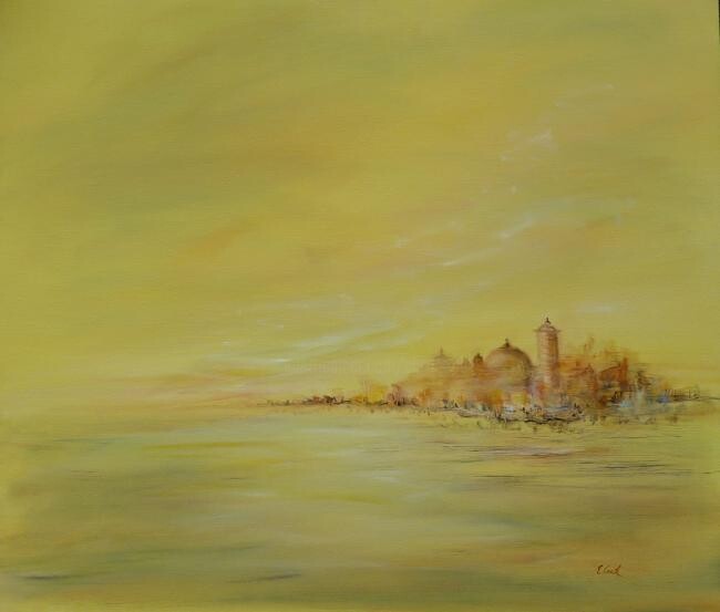 Pintura titulada "La Cité de Tous Les…" por Elisa Cook Benbassat Bassat, Obra de arte original