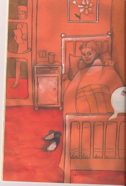 Drawing titled "In Hospital" by Jevamk, Original Artwork